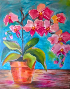 Blossoms of light 24 x 30 inches